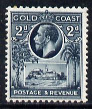 Gold Coast 1928 KG5 Christiansborg Castle 2d slate mounted mint SG 106, stamps on , stamps on  stamps on , stamps on  stamps on  kg5 , stamps on  stamps on castles