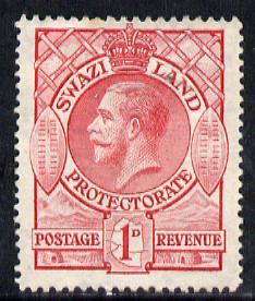 Swaziland 1933 KG5 1d carmine mounted mint SG 12, stamps on , stamps on  stamps on , stamps on  stamps on  kg5 , stamps on  stamps on 