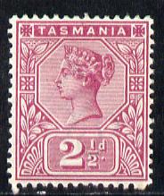 Tasmania 1892-99 QV Key Plate 2.5d purple mounted mint SG 217, stamps on , stamps on  qv , stamps on 