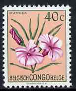 Belgian Congo 1952 Flowers 40c Ipomoea unmounted mint SG 300*, stamps on flowers