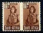 South Africa 1942-44 KG6 War Effort (reduced size) 1.5d Airman pair unmounted mint,SG 99, stamps on militaria, stamps on  ww2 , stamps on aviation, stamps on  kg6 , stamps on 
