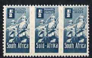 South Africa 1942-44 KG6 War Effort (reduced size) 0.5d Infantry triplet unmounted mint, SG 97, stamps on , stamps on  stamps on militaria, stamps on  stamps on  ww2 , stamps on  stamps on  kg6 , stamps on  stamps on      