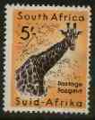 South Africa 1959 Giraffe 5s from animals def set unmounted mint, SG 177, stamps on animals, stamps on giraffes