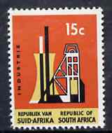 South Africa 1964 Industry 15c (Redrawn & wmk'd) unmounted mint, SG 248*, stamps on industry