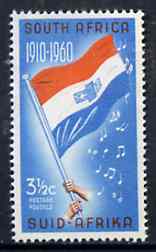 South Africa 1960 50th Anniversary 4d Union Flag unmounted mint, SG 179, stamps on , stamps on  stamps on flags