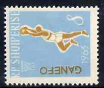 Albania 1964 Basketball 8L from 'GANEFO' Games set unmounted mint, Mi 808, stamps on basketball