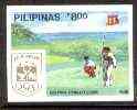 Philippines 1988 Golfing 8p imperf from Seoul Olympic Games set, as SG 2095B unmounted mint*, stamps on , stamps on  stamps on golf, stamps on sport