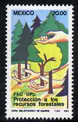 Mexico 1984 Protection of Forest Resources unmounted mint, SG 1707*, stamps on , stamps on  stamps on trees