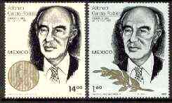 Mexico 1982 Alfonso Garcia Robles (Nobel Peace Prize Winner) set of 2 unmounted mint, SG 1664-65*, stamps on , stamps on  stamps on personalities    nobel    peace