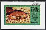 Staffa 1974 Sea Creatures - UPU Centenary (Edible Crab) imperf souvenir sheet (50p value) cto used, stamps on marine-life    upu    crabs, stamps on  upu , stamps on 
