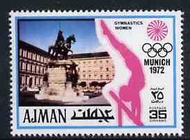 Ajman 1971 Gymnastics 35dh from Munich Olympics perf set of 20, Mi 739 unmounted mint, stamps on gymnastics, stamps on  gym , stamps on gymnastics, stamps on 