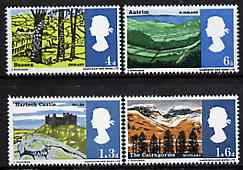 Great Britain 1966 Landscapes unmounted mint set of 4 (ordinary) SG 689-92, stamps on , stamps on  stamps on tourism