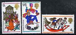 Great Britain 1968 Christmas unmounted mint set of 3, SG 775-77*, stamps on , stamps on  stamps on christmas