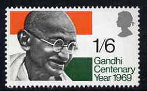 Great Britain 1969 Gandhi Centenary Year unmounted mint, SG 807*, stamps on , stamps on  stamps on personalities   gandhi