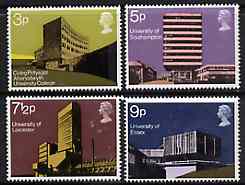 Great Britain 1971 British Architecture - Universities set of 4 unmounted mint, SG 890-93, stamps on , stamps on  stamps on architecture    education