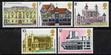 Great Britain 1975 European Architectural Heritage Year set of 5 unmounted mint, SG 975-79, stamps on , stamps on  stamps on architecture    buildings