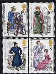 Great Britain 1975 Birth Bicentenary of Jane Austen (Novelist) set of 4 unmounted mint, SG 989-992, stamps on , stamps on  stamps on literature    women