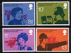 Great Britain 1976 Telephone Centenary unmounted mint set of 4 SG 997-1000, stamps on telephone    communications