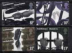 Great Britain 1976 Social Reformers unmounted mint set of 4 SG 1001-04*, stamps on , stamps on  stamps on mining