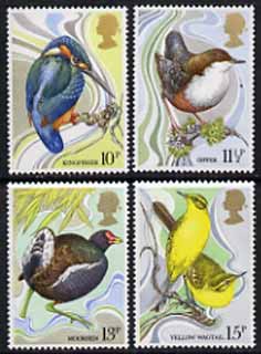 Great Britain 1980 Centenary of Wild Birds Protection Act set of 4 unmounted mint SG 1109-12  (gutter pairs available price x 2), stamps on birds