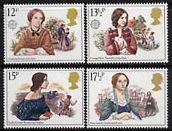 Great Britain 1980 Famous Authoresses set of 4 unmounted mint SG 1125-28 (gutter pairs available price x 2), stamps on , stamps on  stamps on literature, stamps on  stamps on women, stamps on  stamps on personalities, stamps on  stamps on books