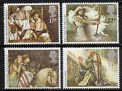 Great Britain 1985 Arthurian Legends unmounted mint set of 4, SG 1294-97 (gutter pairs available price x 2), stamps on literature