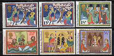 Great Britain 1986 Christmas - Folk Customs set of 6 unmounted mint SG 1341-46, stamps on , stamps on  stamps on christmas, stamps on folklore, stamps on fishing