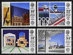 Great Britain 1987 Europa - British Architects set of 4 unmounted mint, SG 1355-58, stamps on europa    architecture