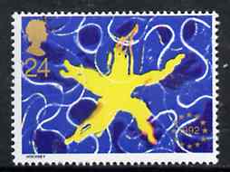 Great Britain 1992 Single European Market 24p unmounted mint SG 1633, stamps on europa    