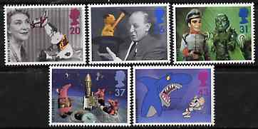 Great Britain 1996 Childrens Television unmounted mint set of 5 SG 1940-44, stamps on , stamps on  tv , stamps on entertainments, stamps on cartoons, stamps on teddy bears, stamps on children