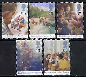 Great Britain 1997 Enid Blyton Children's Stories set of 5 unmounted mint SG 2001-05, stamps on children    literature