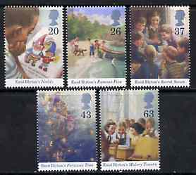 Great Britain 1997 Enid Blyton Children's Stories set of 5 unmounted mint SG 2001-05, stamps on , stamps on  stamps on children    literature