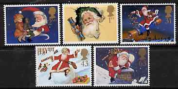 Great Britain 1997 Christmas set of 5 unmounted mint SG 2006-10*, stamps on , stamps on  stamps on christmas    santa    toys