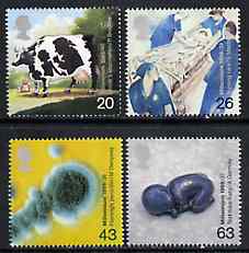 Great Britain 1999 Millennium Series #03 - the Patients' Tale set of 4 unmounted mint, SG 2080-83*, stamps on medical, stamps on bovine, stamps on diseases, stamps on nurses, stamps on millennium