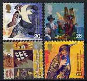 Great Britain 1999 Millennium Series #04 - the Settlers Tale set of 4 unmounted mint, SG 2084-87*, stamps on dove, stamps on ships, stamps on birds, stamps on millennium