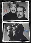 Great Britain 1999 Royal Wedding (Edward & Sophie) set of 2 unmounted mint SG 2096-97*, stamps on , stamps on  stamps on royalty, stamps on  stamps on edward, stamps on  stamps on sophie