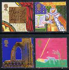 Great Britain 1999 Millennium Series #11 - the Christians Tale set of 4 unmounted mint SG 2115-18, stamps on christmas, stamps on religion, stamps on millennium