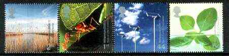 Great Britain 2000 Millennium Projects #04 - Life And Earth set of 4 unmounted mint SG 2138-41, stamps on , stamps on  stamps on lakes, stamps on insects, stamps on food, stamps on millennium