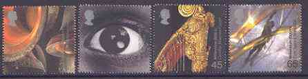Great Britain 2000 Millennium Projects #12 - Sound & Vision set of 4 unmounted mint SG 2174-77, stamps on eyes, stamps on bells, stamps on harp, stamps on music, stamps on optics, stamps on millennium
