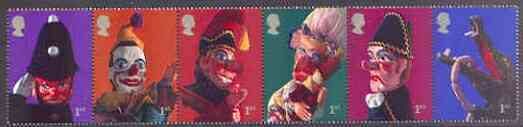 Great Britain 2001 Puppets set of 6 unmounted mint SG 2224-29, stamps on , stamps on  stamps on theatre, stamps on puppets, stamps on police