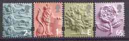 Great Britain 2001 Regional Issues (England) set of 4 unmounted mint, SG EN1-4, stamps on lions, stamps on cats, stamps on trees, stamps on roses
