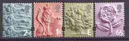 Great Britain 2001 Regional Issues (England) set of 4 unmounted mint, SG EN1-4, stamps on , stamps on  stamps on lions, stamps on cats, stamps on trees, stamps on roses