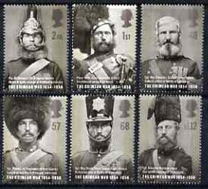 Great Britain 2004 The Crimean War perf set of 6 unmounted mint SG 2489-94, stamps on battles, stamps on medals, stamps on militaria, stamps on bagpipes, stamps on scots, stamps on scotland