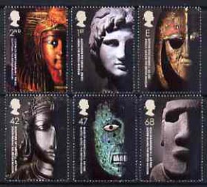 Great Britain 2003 Artefacts of the British Museum perf set of 6 unmounted mint SG 2404-09, stamps on artefacts, stamps on museums, stamps on personalities, stamps on egyptology, stamps on masks, stamps on death