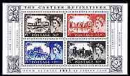 Great Britain 2005 50th Anniversary of First Castles definitive perf m/sheet unmounted mint, stamps on , stamps on  stamps on castles