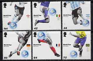 Great Britain 2006 Football World Cup Winners perf set of 6 unmounted mint SG 2628-33, stamps on , stamps on  stamps on football, stamps on  stamps on sport