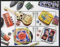 Great Britain 2007 The Beatles perf m/sheet unmounted mint SG MS 2692, stamps on music, stamps on pops, stamps on beatles
