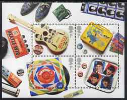 Great Britain 2007 The Beatles perf m/sheet unmounted mint SG MS 2692, stamps on , stamps on  stamps on music, stamps on  stamps on pops, stamps on  stamps on beatles