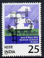 India 1975 Centenary of Indian Meteorological Dept unmounted mint, SG 795*, stamps on , stamps on  stamps on weather     meteorology