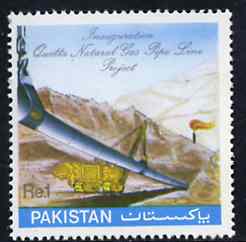 Pakistan 1983 Inauguration of Quetta Natural Gas Pipeline unmounted mint, SG 590*, stamps on , stamps on  stamps on , stamps on  stamps on  gas , stamps on  stamps on energy